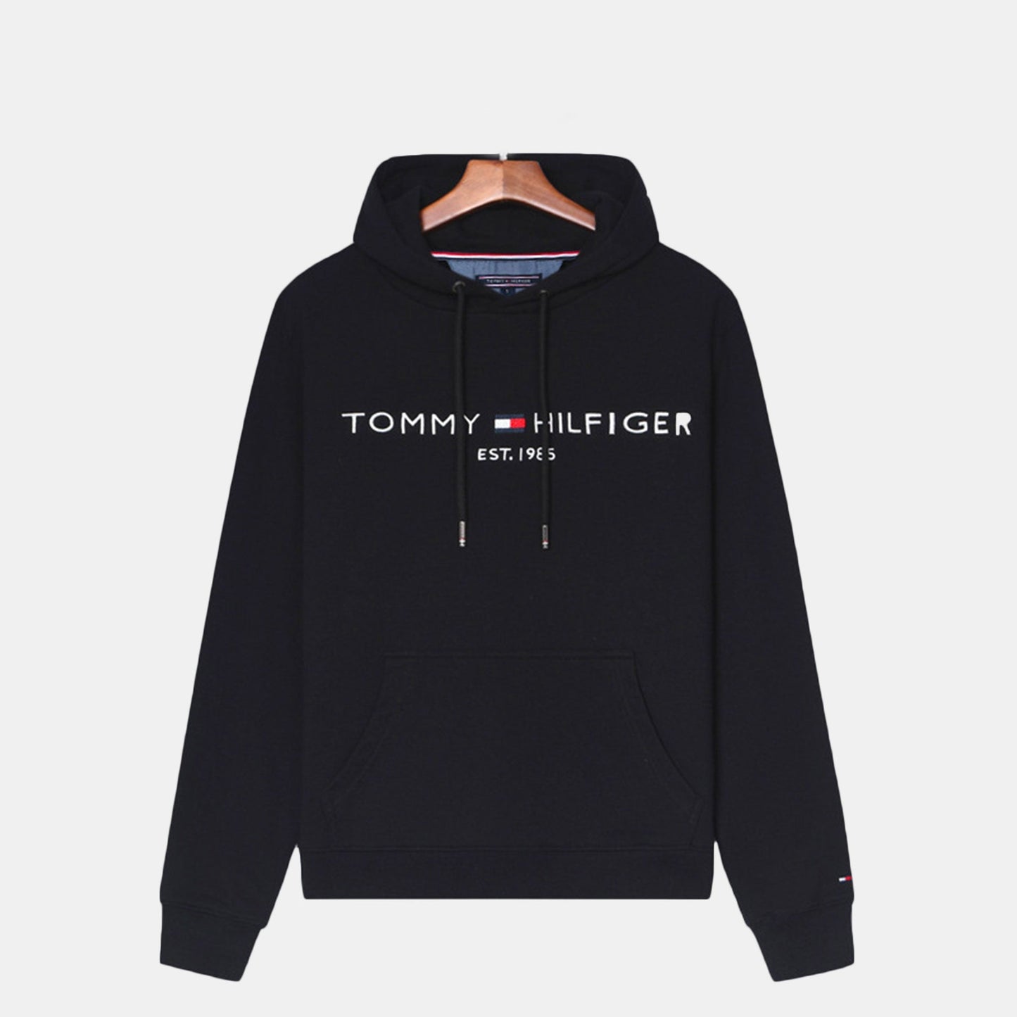 TH Premium Cotton Hoodie Black / S TH Premium Cotton Hoodie