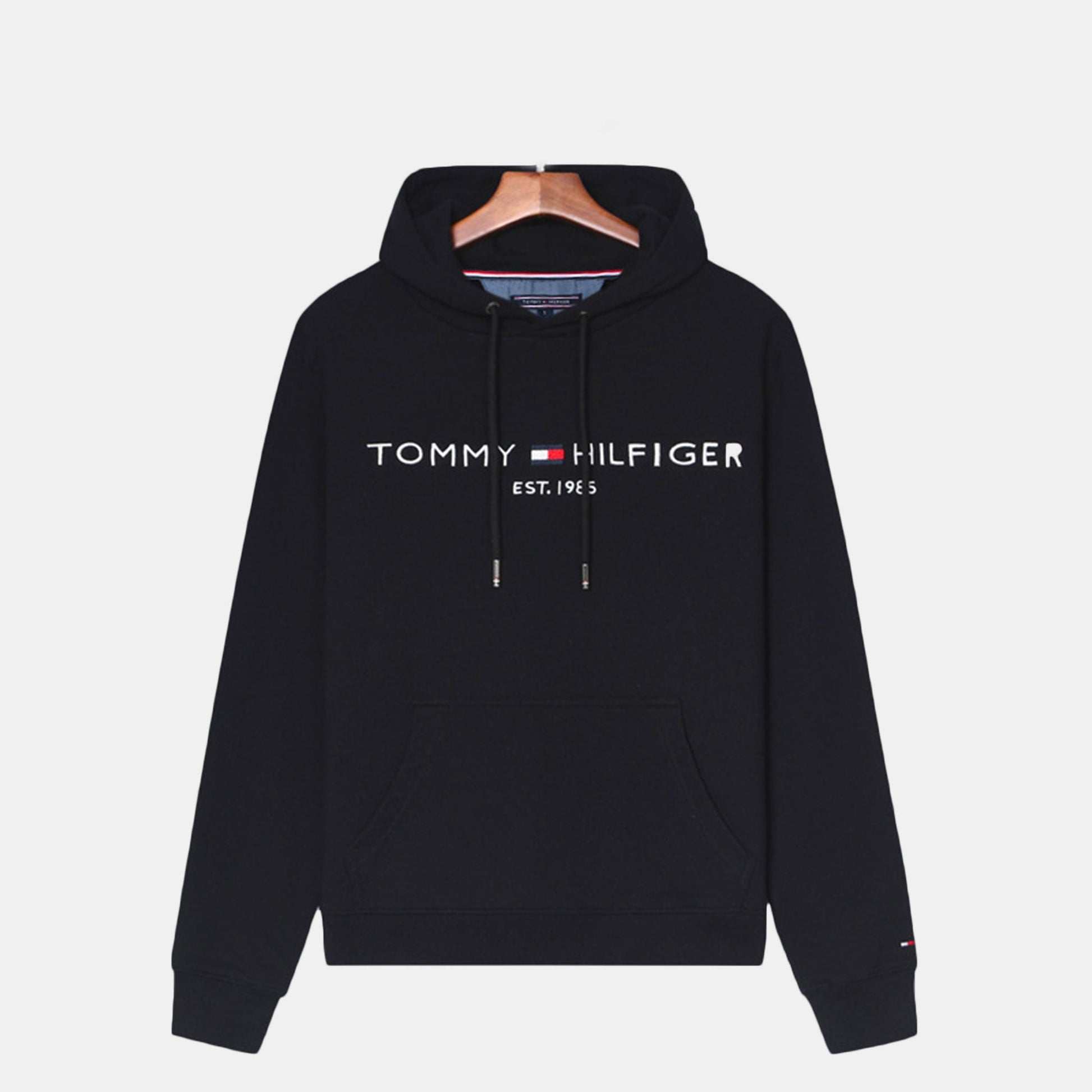 TH Premium Cotton Hoodie Black / S TH Premium Cotton Hoodie