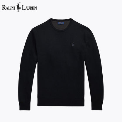 RL Mesh-Knit Cotton Crewneck Sweater RL Mesh-Knit Cotton Crewneck Sweater