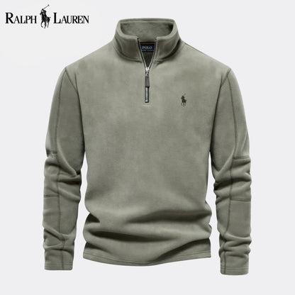 RL Prestige Cable-Knit Wool Knit Sweater Olive Green / S RL Prestige Cable-Knit Wool Knit Sweater