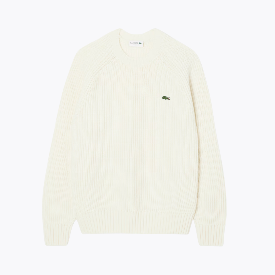 LC Thick Carded Wool Crew Neck Sweater